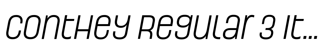 Conthey Regular 3 Italic
